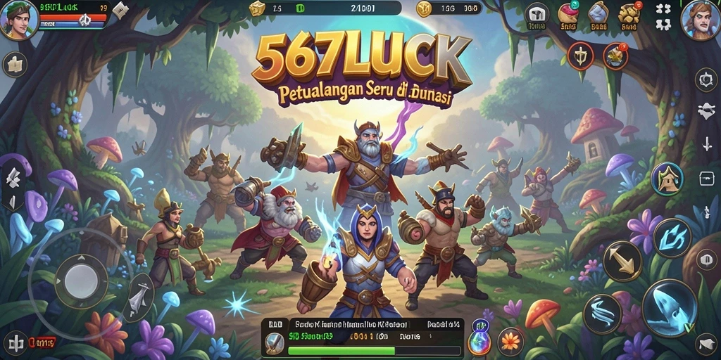 Tampilan gameplay 567LUCK yang penuh petualangan dan visual yang menakjubkan.