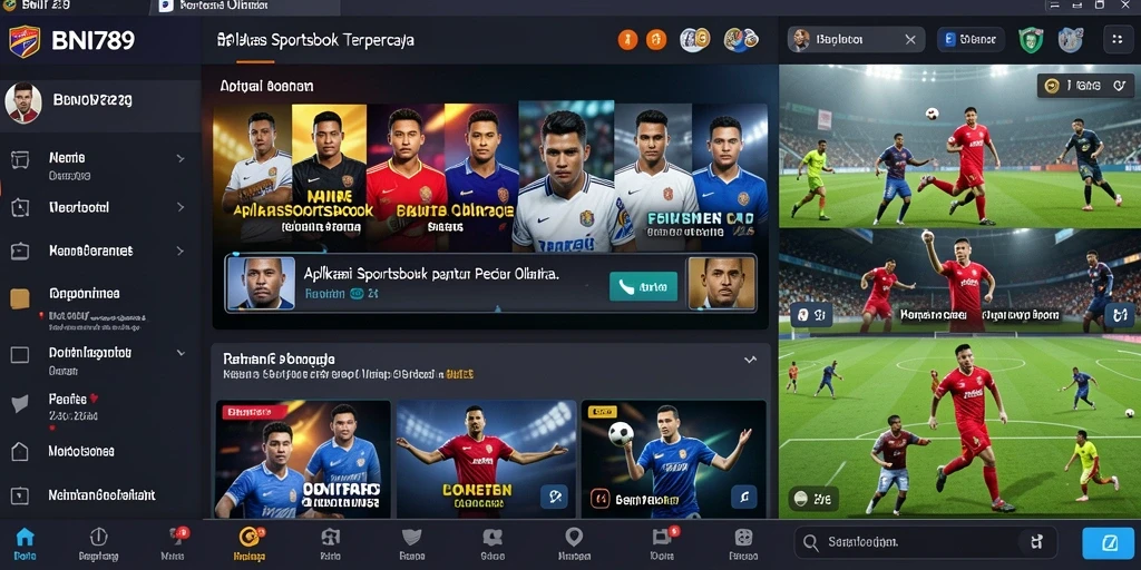 Tampilan gameplay BNI789 dalam aplikasi Sportsbook yang menarik.