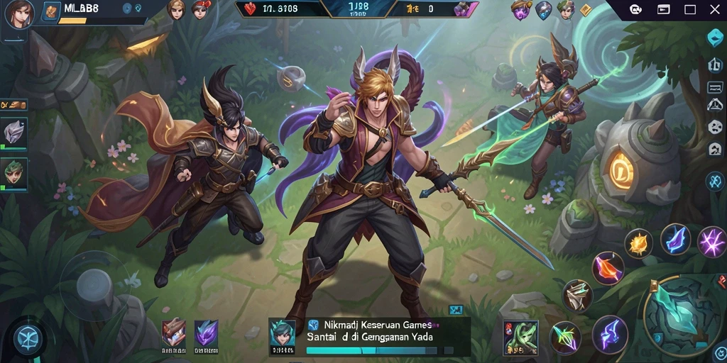 Tampilan gameplay menarik dan seru dari MLBB8.