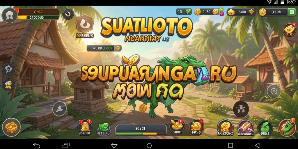 Tampilan gameplay SUPERLIGATOTO yang menegangkan dan penuh aksi.